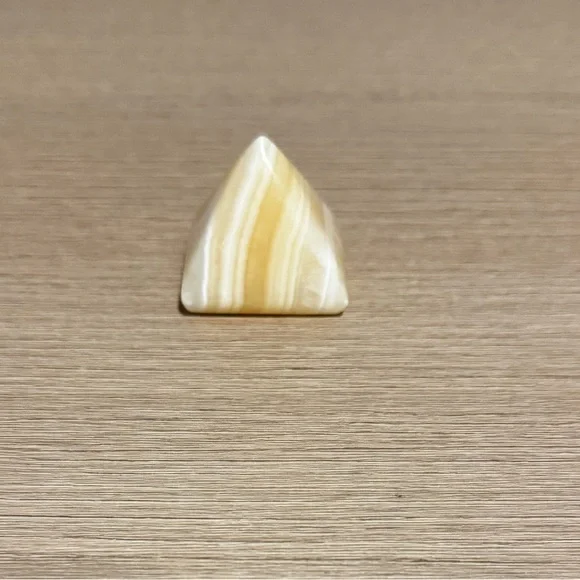 Small Stone Pyramid Decor - Picture 3 of 4